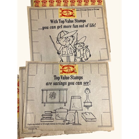 Vintage Holden Red Stamp Saver Books and Top Value Stamp Savings Books - Picture 11 of 12